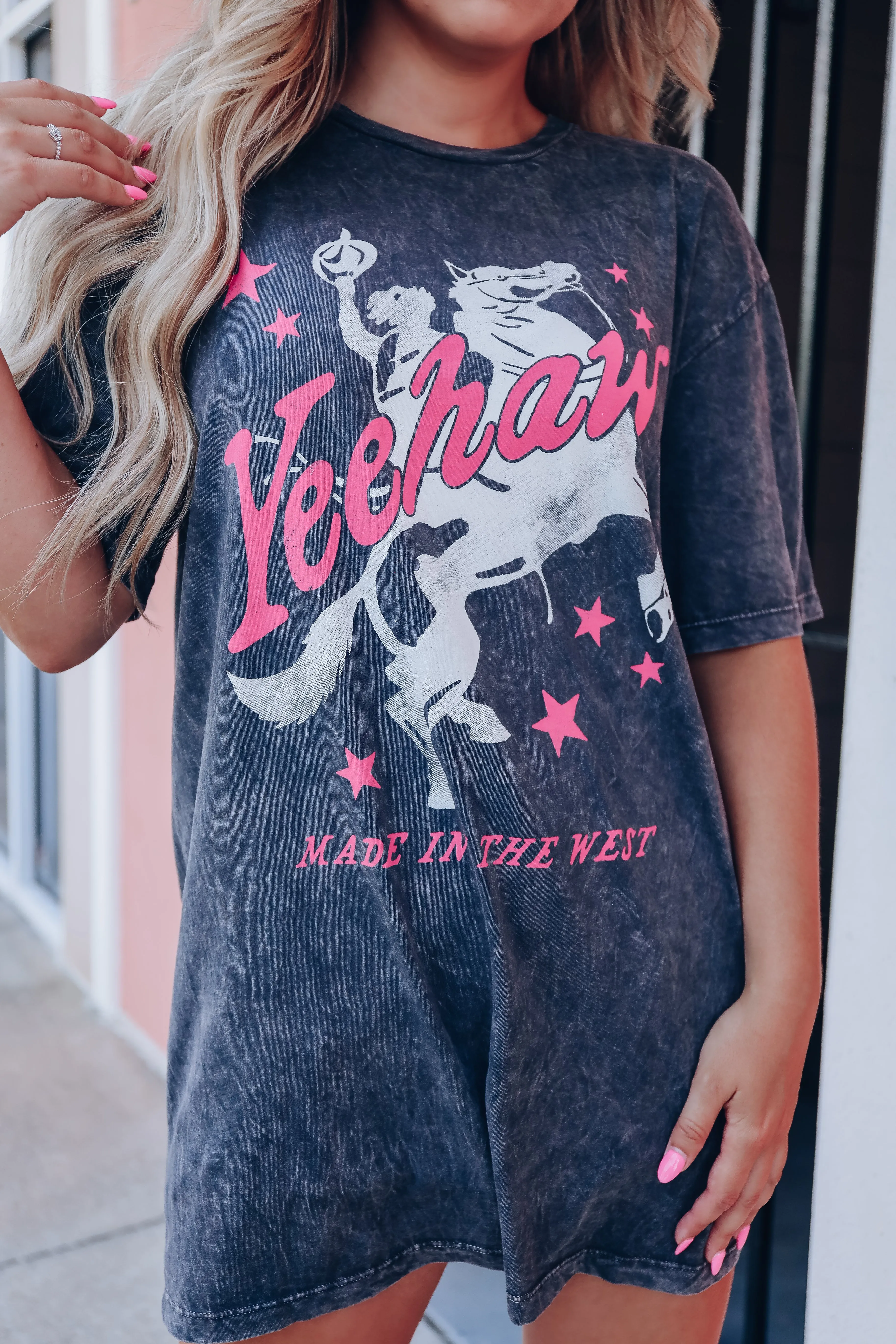 Yeehaw Made In The West Graphic Tee - Black