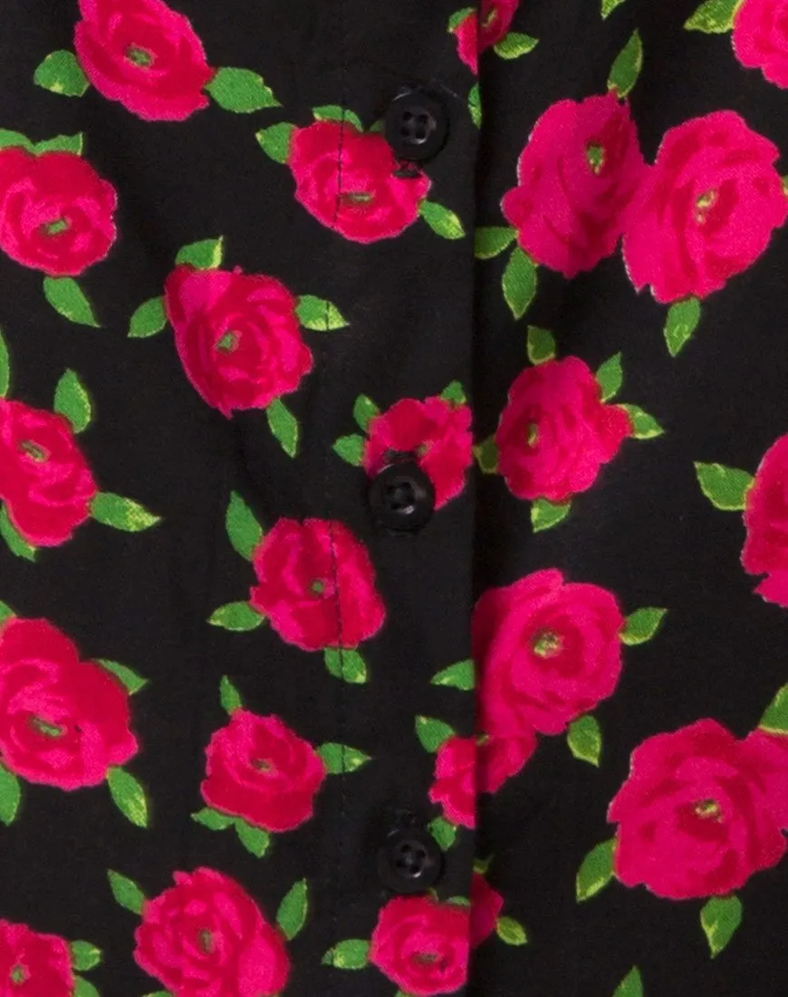 Zavacca Dress in Red Bloom